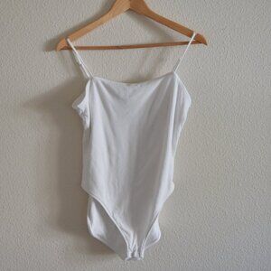 OLD NAVY Bodysuit with Spaghetti Straps In White Size Large
